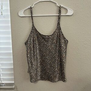 inner most small cheetah print tank top